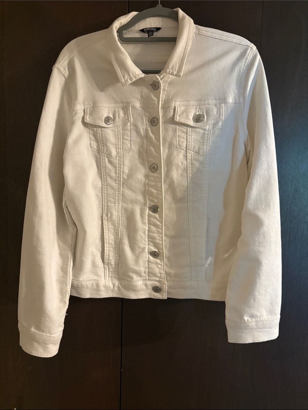 Buffalo brand  Off-White Denim Jacket with Button Front
